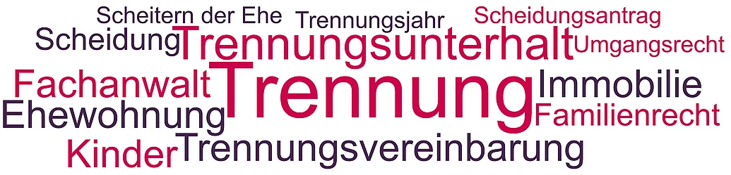 Trennung & Rechtsanwalt Rund um die Trennung gibt es viele rechtliche Themen, wie zum Beispiel den Trennungsunterhalt oder eine Trennungsvereinbarung.