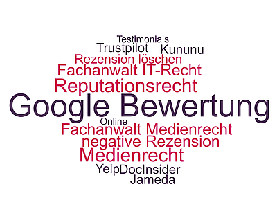 Begriffe rund um die Löschung einer Google Bewertung